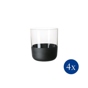 Набор стаканов для виски Villeroy & Boch Manufacture Rock черный 4 предмета