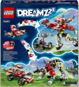 Конструктор LEGO DREAMZzz 71497 Тигриный робот Купера и хот-род Зеро