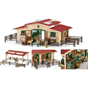 Игровой набор Schleich Конюшня с аксессуарами 42195