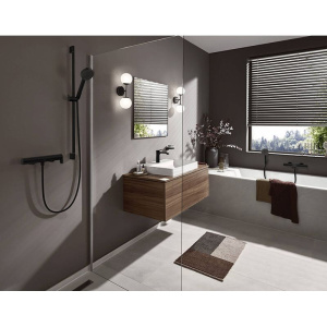 Смеситель для ванны с душем Hansgrohe Vivenis 75420670 матовый черный