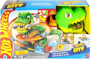 Игрушечный трек Hot Wheels Twisted Track T-rex JBM73