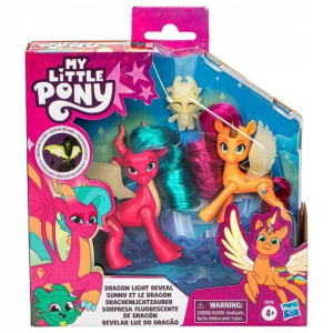 Hasbro My Little Pony Драконий свет 3-пак фигурок, светящих в темноте F8702