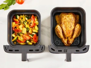 Аэрофритюрница Tefal Easy Fry Crispy Stack EY7528E0 10л 2 чаши