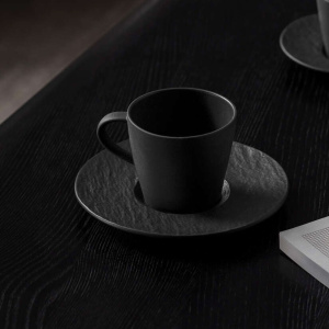 Набор кофейных чашек Villeroy & Boch Manufacture Rock 6 предметов 10-4239-6004