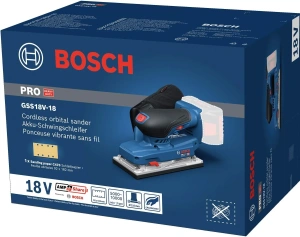 Аккумуляторная вибрационная шлифовальная машина Bosch GSS 18V-18 Professional 06019R7000