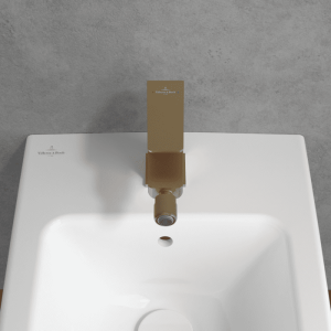 Смеситель для биде Villeroy & Boch Architectura Square матовое золото TVB12500100076