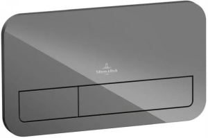 Клавишасмыва Villeroy & Boch ViConnect 200G серое глянцевое стекло 922400RA