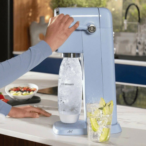 Сифон для газирования напитков Sodastream Art в стильном ретро-дизайне Misty Blue