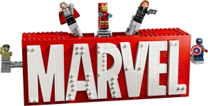 Конструктор LEGO Marvel 76313 Логотип MARVEL с минифигурками