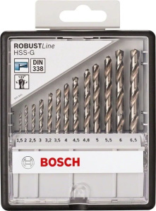 Набор сверл Bosch HSS-G Robust Line, 13 шт. (2607010538)
