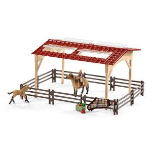Игровой набор Schleich Конюшня с аксессуарами 42195