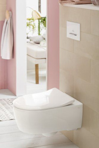 Клавиша двойногосмыва Villeroy & Boch ViConnect белое глянцевое стекло 922160RE