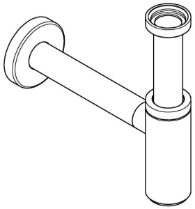 Сифон Grohe 28912DC0, нержавеющая сталь