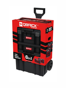 Набор ящиков QBRICK SYSTEM TWO 6in1 535х390х820мм (TWO CART + TOOLBOX + ORGANIZER MULTI (2шт) + BOX 100 FLEX + ORGANIZER)