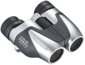 Бинокль Olympus 8-16x25 Zoom PC I серебристый/черный
