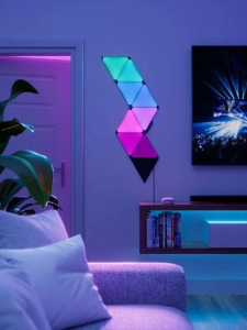 Световые панели Nanoleaf Shapes Black Triangles Starter Kit, 9 шт (NL47-0102TW-9PK)