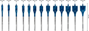 Набор перовых сверл Bosch EXPERT Self Cut Speed, 13 шт