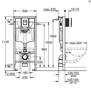 Инсталляция для унитаза Grohe Solido 39069000