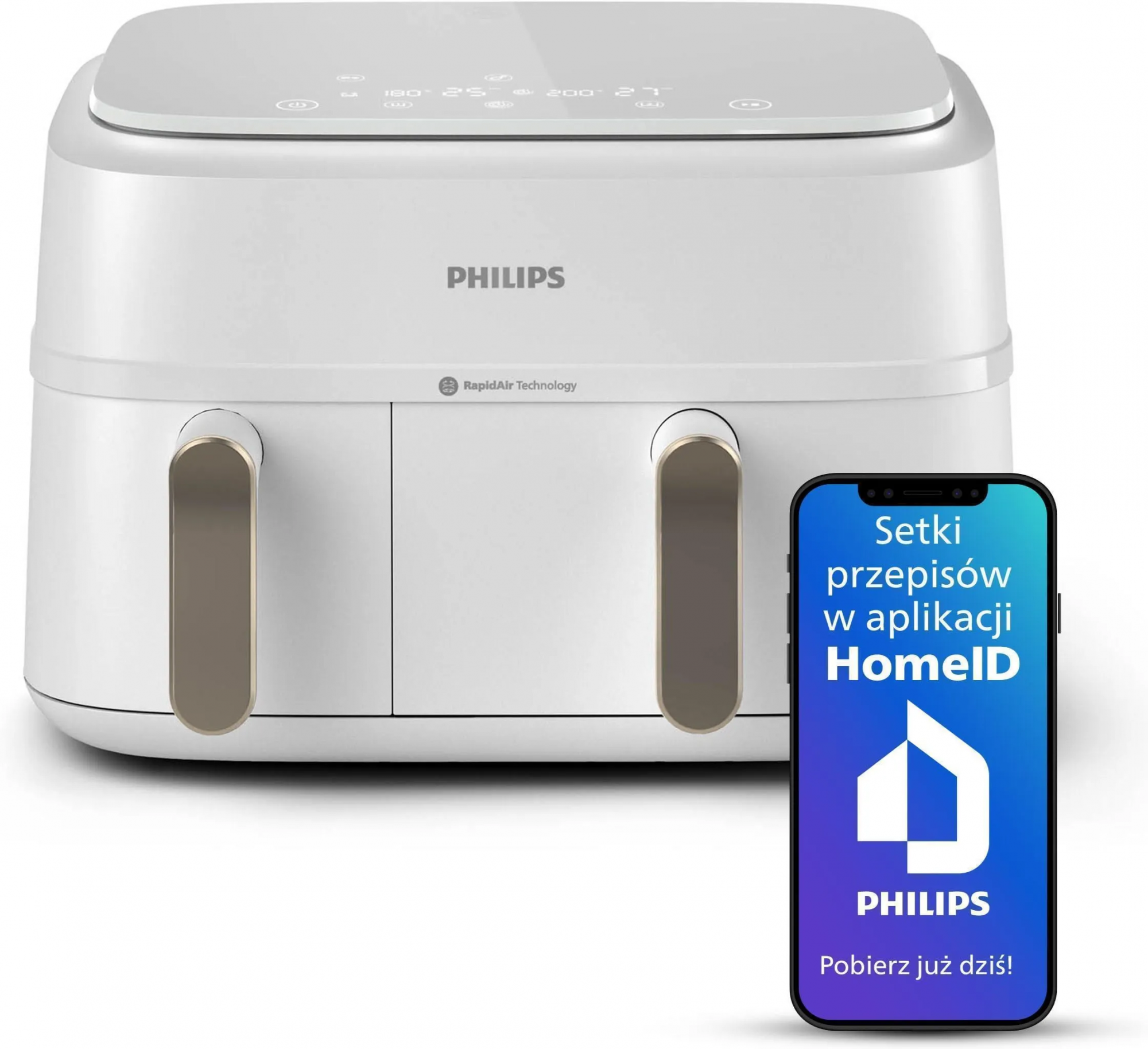 Аэрогриль Philips Series 3000 Ovi Dual Basket NA353/10