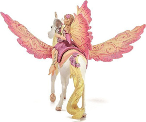 Schleich Эльфийка Фея на пегасе-единороге 70568