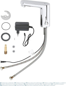 Смеситель для раковины бесконтактный Grohe Eurosmart Cosmopolitan E 36325001, хром