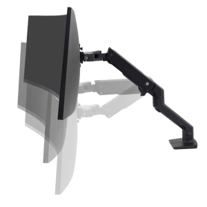 Ergotron 45-475-224 HX Desk Monitor Arm (black) кронштейн настольный для мониторов до 42, цвет черный