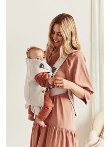 Рюкзак-Кенгуру для новорожденных BabyBjorn Mini 3D Jersey 0210.87 (Light Beige)