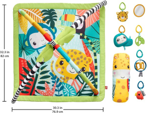 Mattel игровой коврик fisher price rainforest HJW08