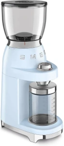 Кофемолка электрическая Smeg CGF11, пастельно-голубой