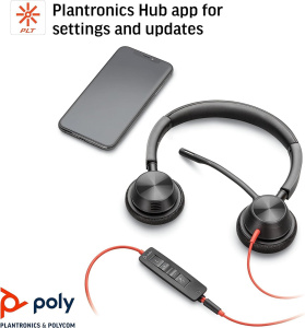 Гарнитура Plantronics Poly BlackWire 3325-M USB-A MS Teams 214016-01