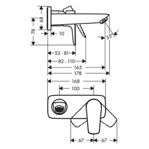 Смеситель для раковины Hansgrohe Talis E 71732000
