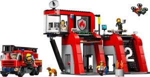 Конструктор LEGO City Пожарная часть с пожарной машиной 60414