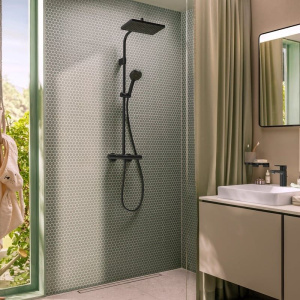 Душевой гарнитур Hansgrohe Activera Q 28749670 EcoSmart, матовый черный