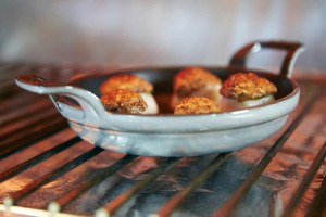 Мини-жаровня Staub чугунная круглая, графитово-серая 12 см