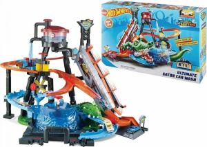 Трек Mattel Hot Wheels FTB67 Невообразимая Автомойка с крокодилом
