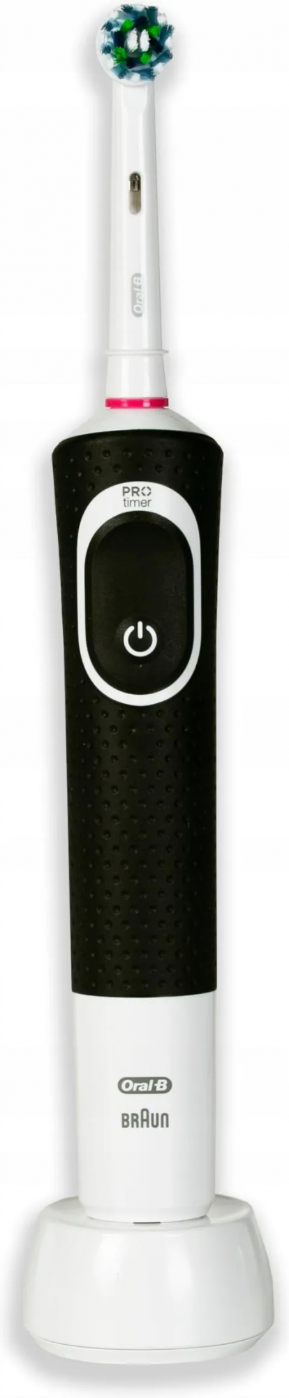 Электрическая зубная щётка Oral-B Vitality 100 Black & White, 2 ручки, 4 насадки, 2 футляра