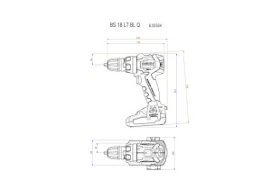 Дрель-шуруповёрт аккумуляторная Metabo BS 18 LT BL Q 602334890 без акб и ЗУ