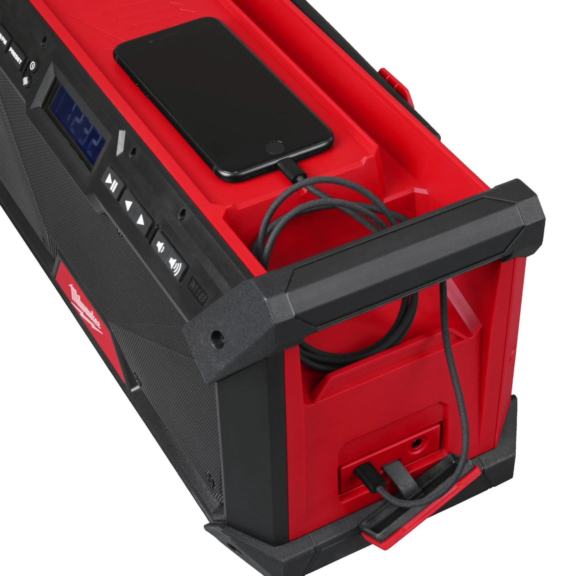 Строительное радио с Bluetooth и DAB+ Milwaukee M18 RADDAB+G2-0 18 В, без АКБ и ЗУ