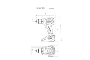 Дрель-шуруповёрт аккумуляторная Metabo BS 18 LT BL 602325800 в кейсе metaBOX с 2 аккумуляторами 18 V/4.0 Ah и ЗУ