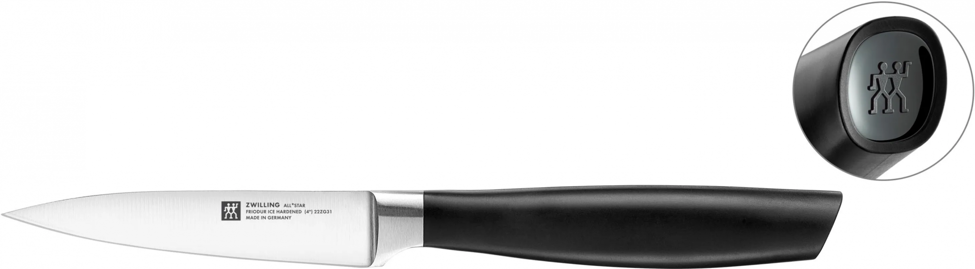 Набор 4 ножей Zwilling All Star в блоке, черный