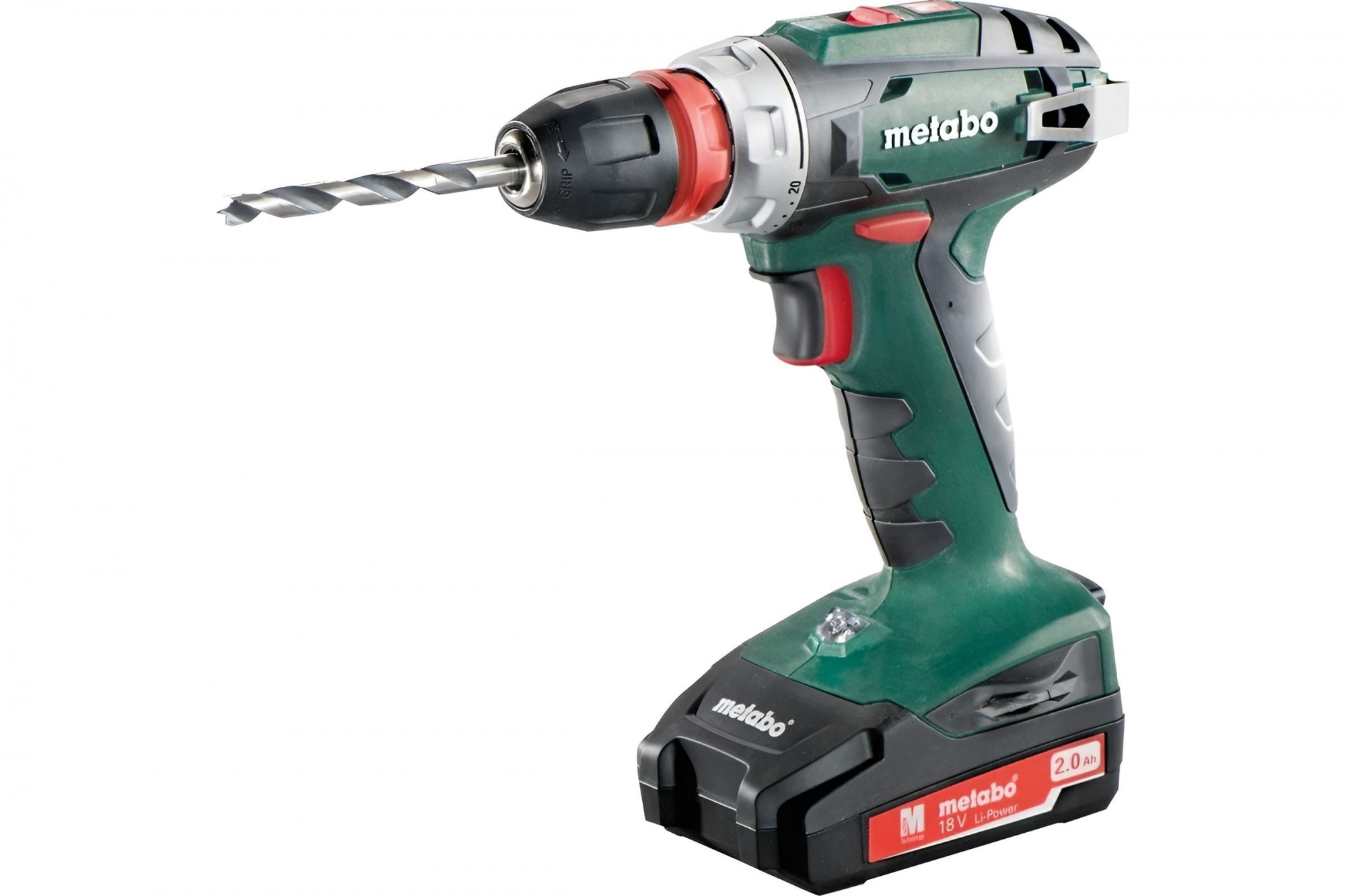 Дрель-шуруповерт Metabo BS 18 Quick, 18V 2,0Ah (602217500) + 2 АКБ и ЗУ