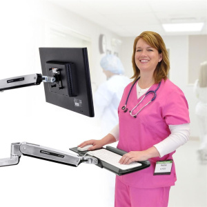 Ergotron LX Sit-Stand Wall Mount Keyboard Arm 45-354-026 настенное крепление для клавиатуры