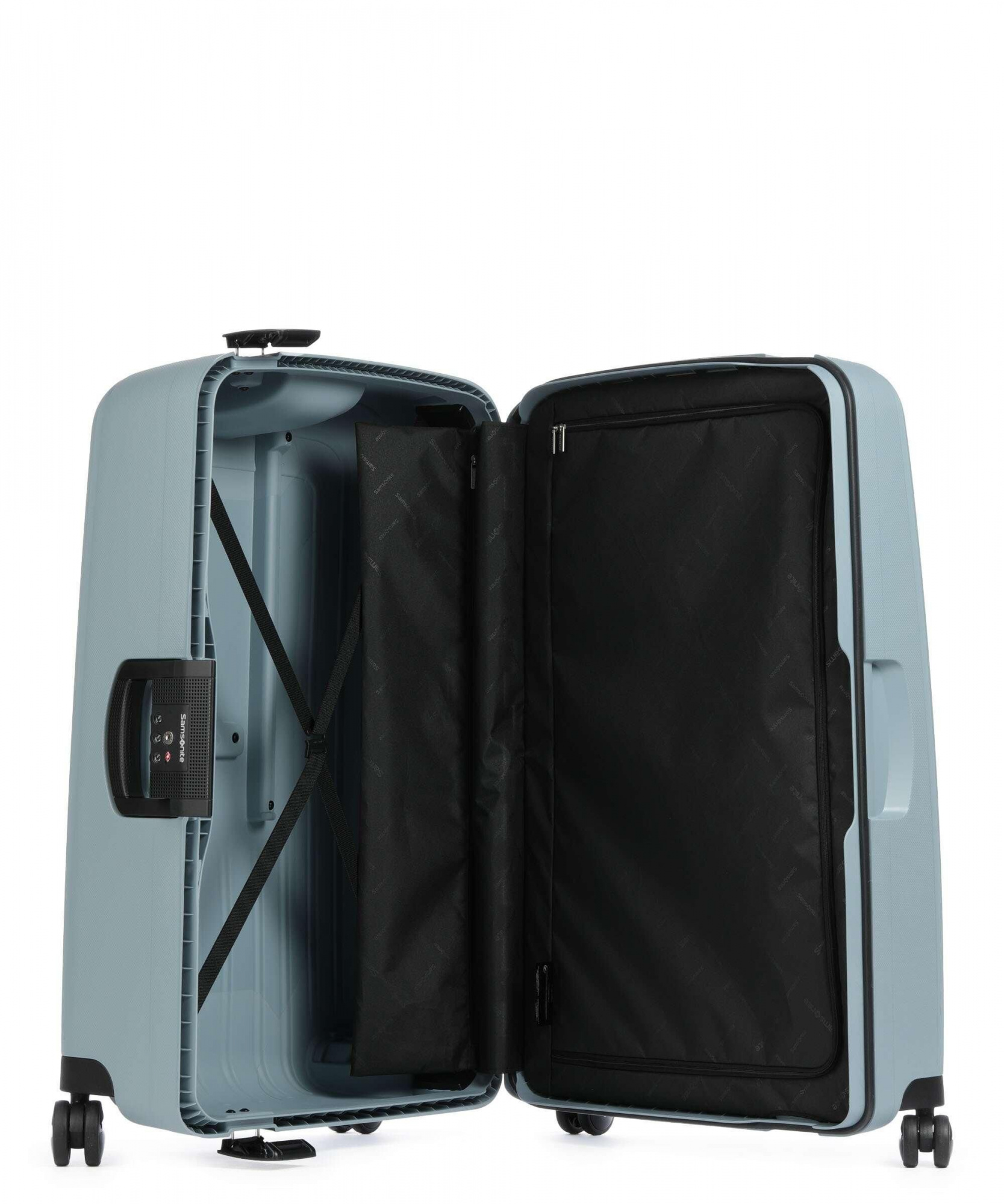 Чемодан Samsonite S'Cure, 102 л, размер L, icy blue (49308-8222)