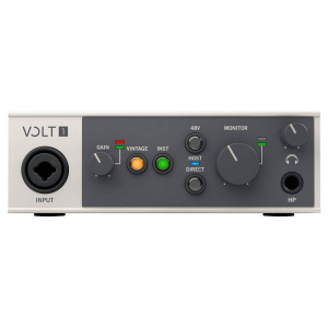 Universal Audio Volt 1 компактный USB-C 2.0 аудиоинтерфейс, 1 вход и 2 выхода