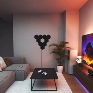 Стартовый набор Nanoleaf Shapes Hexagon Black 9 панелей черный (NL42-0102HX-9PK)