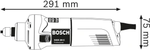 Прямая шлифовальная машина Bosch GGS 28 C 0601220000