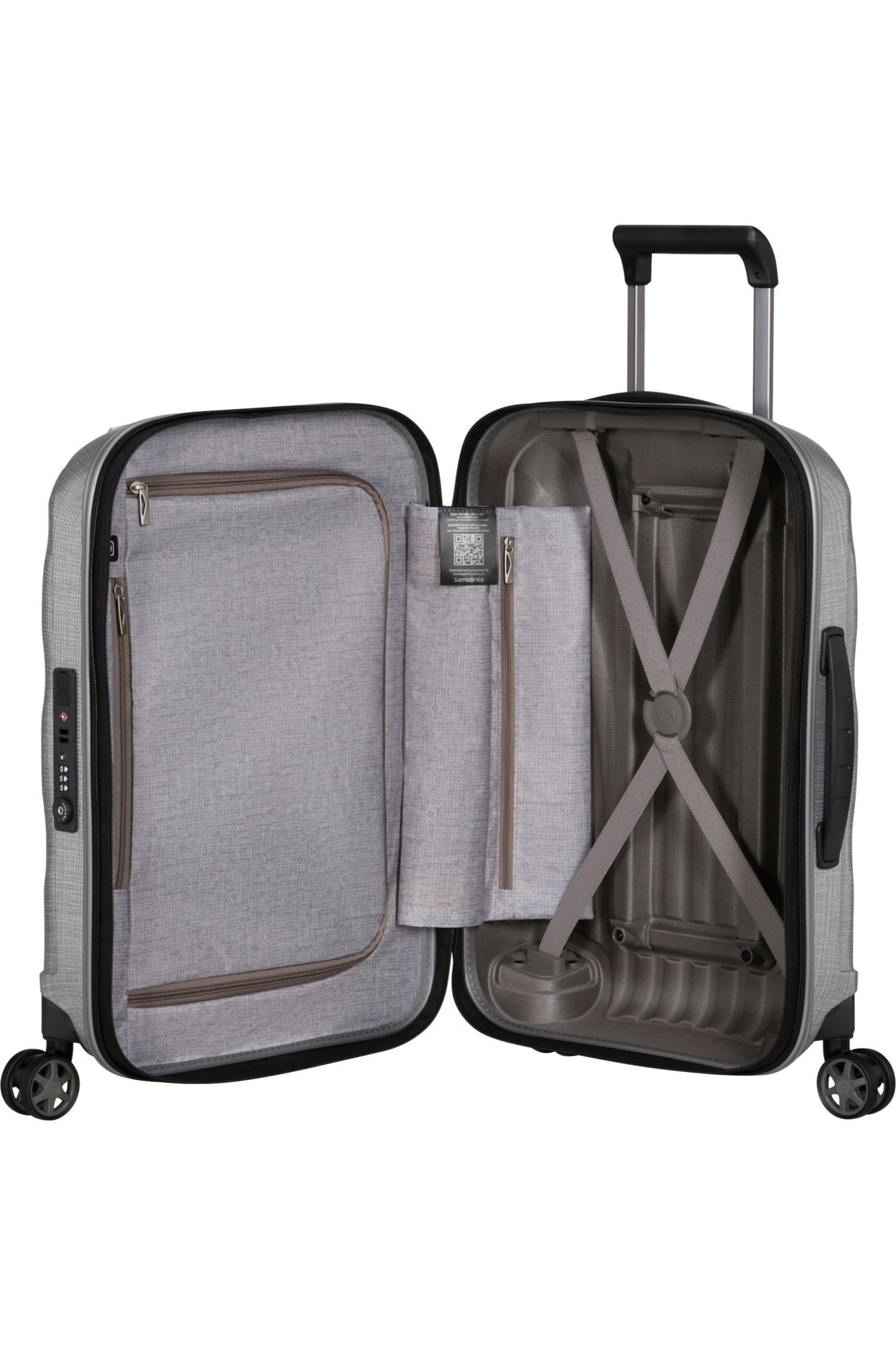Чемодан Samsonite C-Lite 141368-1004 55см 36/42л Aluminium