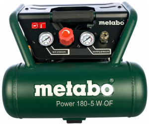 Компрессор безмасляный Metabo Power 180-5 W OF, 5 л, 1.1 кВт
