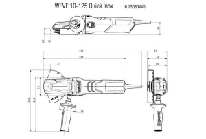 Угловая шлифмашина сетевого питания Metabo WEVF 10-125 Quick 613080000