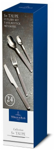 Набор столовых приборов Villeroy & Boch S+ Taupe 24 предмета 12-6425-9033